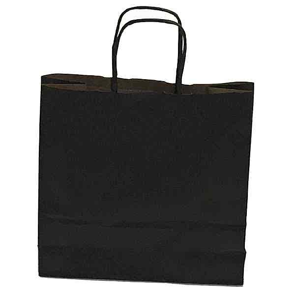 Kraft kağıt Çanta 50X13X40.5 Cm Siyah 25 Adet