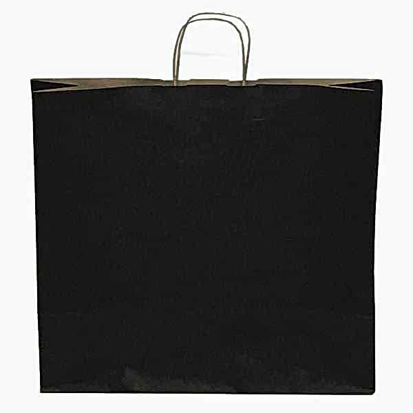 Kraft kağıt Çanta 25X12X31 Cm Siyah 100 Adet