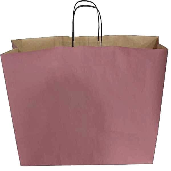 Kraft kağıt Çanta 50X13X40.5 Cm Lila 25 Adet