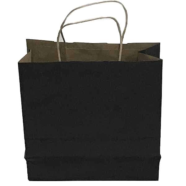 Kraft kağıt Çanta 32X12X41 Cm Siyah 50 Adet
