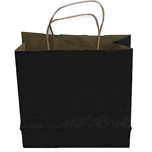 Kraft kağıt Çanta 32X12X41 Cm Siyah 25 Adet