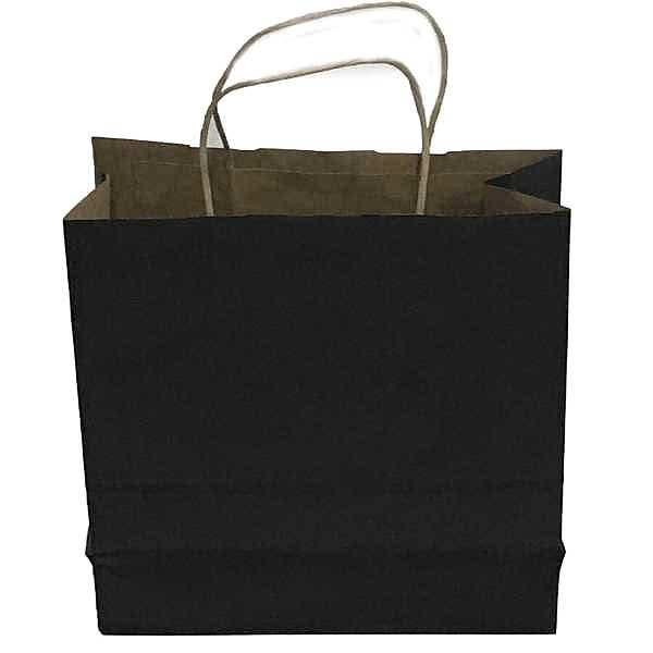 Kraft kağıt Çanta 45X14X50 Cm Siyah 25 Adet