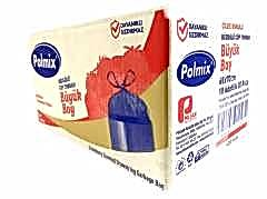 Çöp Torbası Polmix Büzgülü Büyük 65X70 Çilek Kokulu 30 Paket