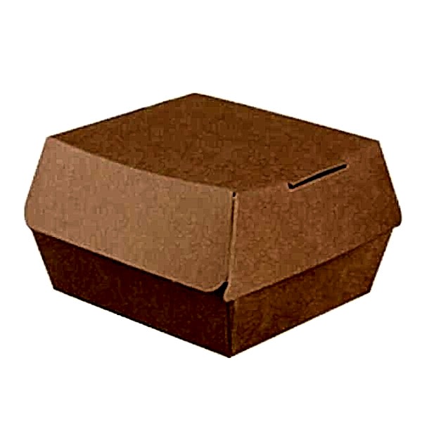 Hamburger Kutusu Fast Food Kraft Küçük Boy 95X95X75 120 Adet