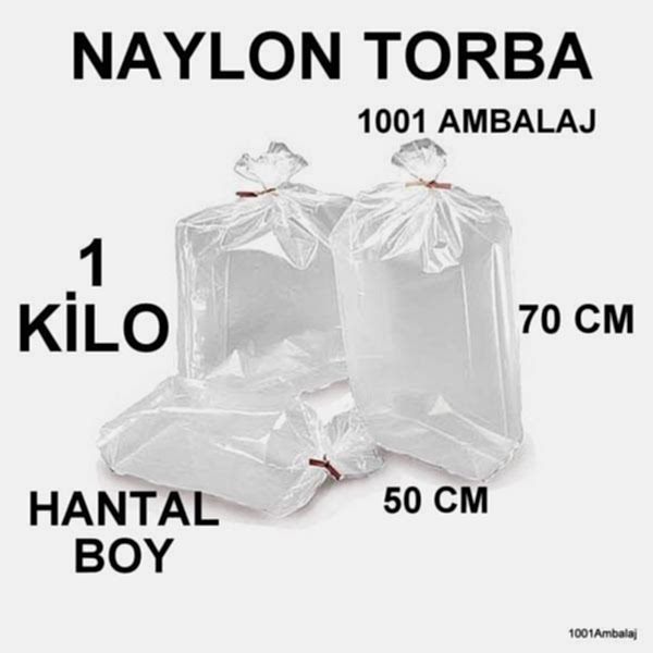 Naylon Torba 50X70 Cm Bakkaliye Torbası 1 Kilo 1001Ambalaj