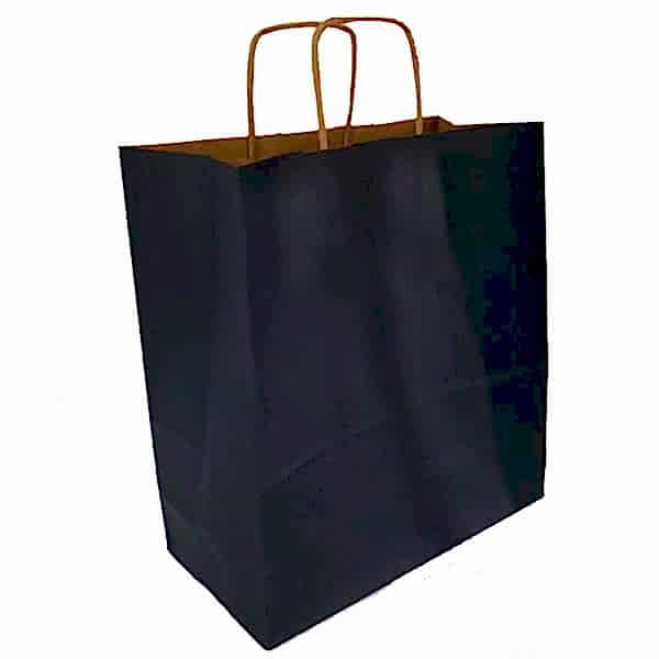 Kraft kağıt Çanta 25X12X31 Cm Lacivert 100 Adet