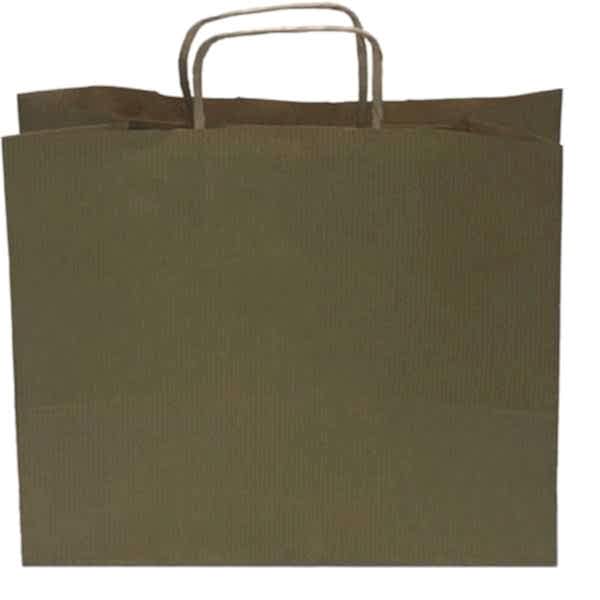 Kraft kağıt Çanta 32X12X41 Cm Altın 100 Adet