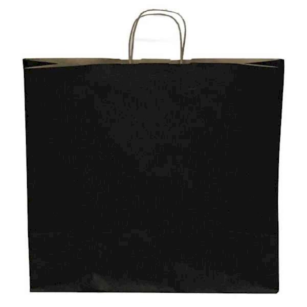 Kraft kağıt Çanta 32X12X41 Cm Siyah 50 Adet