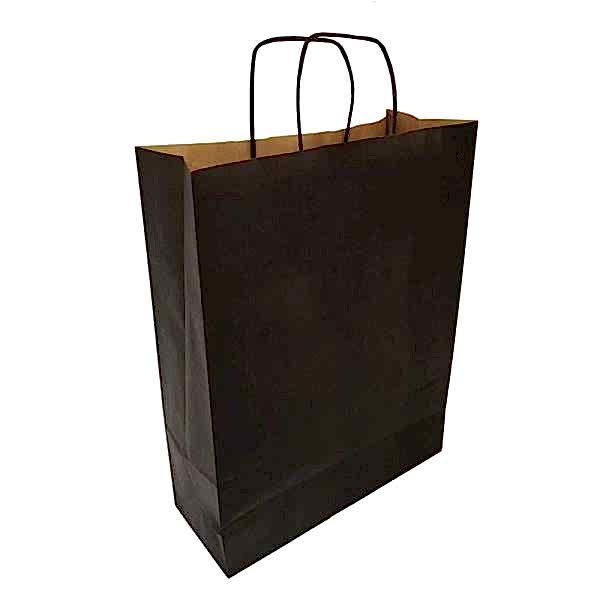 Kraft kağıt Çanta 32X12X41 Cm Siyah 25 Adet
