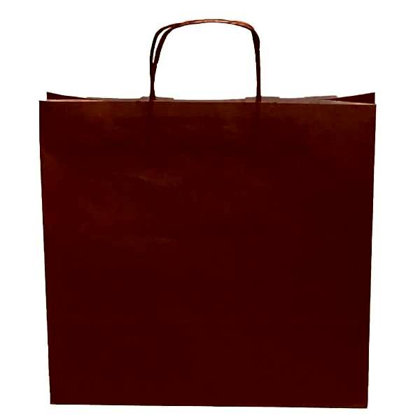 Kraft kağıt Çanta 25X12X31 Cm Turuncu 50 Adet