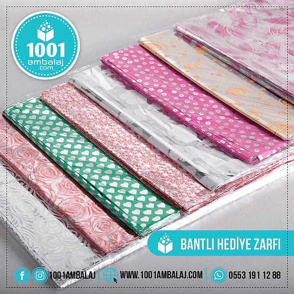 Hediye Torbası 20X35 Cm Metalize Karışık Renkli 100 Lü 1 Paket