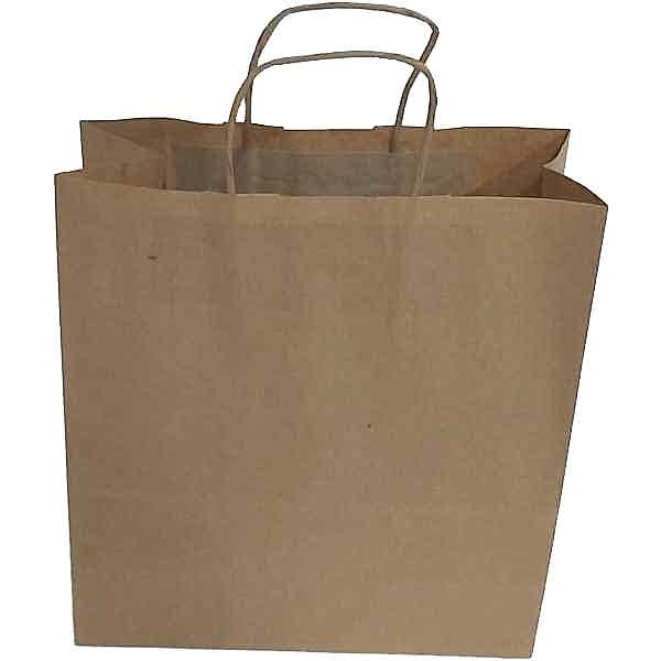 Kraft kağıt Çanta 25X12X31 Cm Kraft 50 Adet