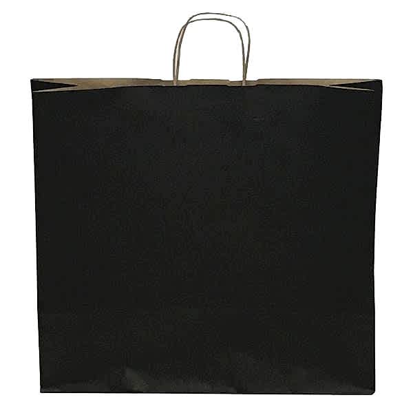 Kraft kağıt Çanta 25X12X31 Cm Siyah 25 Adet