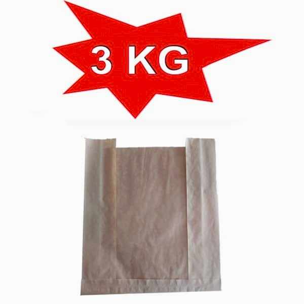 Kese Kağıdı Çizgili Şamua Kraft Pencereli 25X33 Cm 3 Kilo