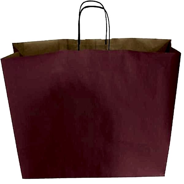 Kraft kağıt Çanta 50X13X40.5 Cm Lila 50 Adet
