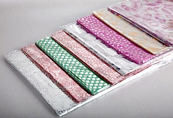 Hediye Ambalajı Bantlı Jelatin Paketleme Torbası 25 X 35 Cm Metalize Karışık Renkli 100 Lü 50 Paket Toplam 5.000 Adet
