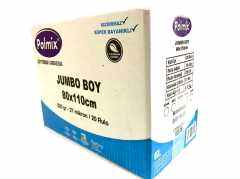 Çöp Torbası Polmix Jumbo 220 Gram 80X110 Siyah 1 Koli 20 Paket