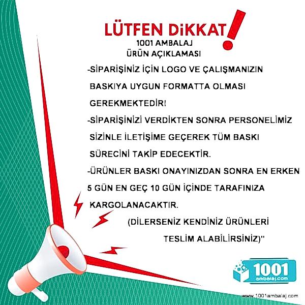 İki Taraf İki Renk Baskılı 12,5X8X25 Cm Kese Kağıdı Fast Food Menu Servis Paket Torbası Kraft Renk