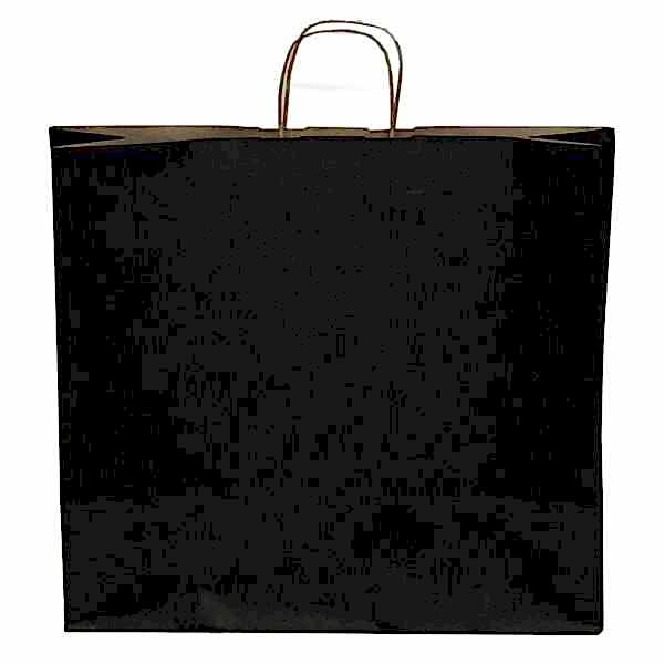 Kraft kağıt Çanta 32X12X41 Cm Siyah 25 Adet