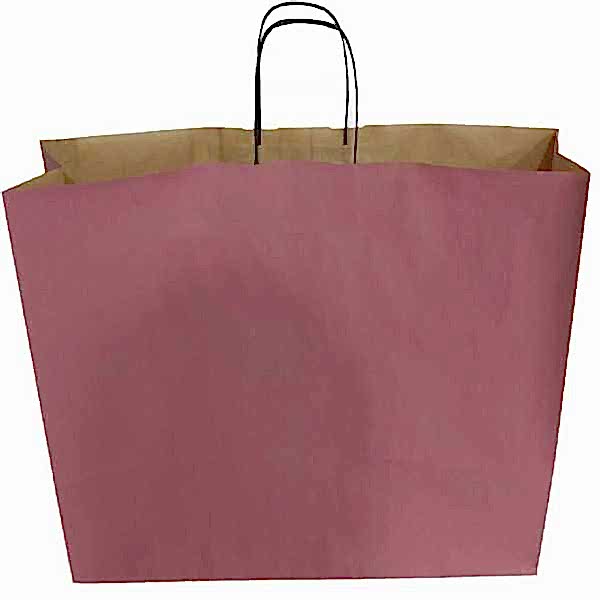 Kraft kağıt Çanta 50X13X40.5 Cm Lila 100 Adet