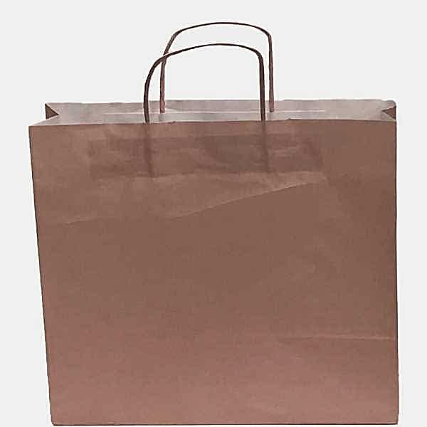 Kraft kağıt Çanta 32X12X41 Cm Pembe 50 Adet