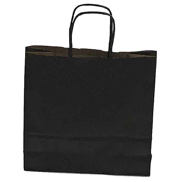 Kraft kağıt Çanta 50X13X40.5 Cm Siyah 100 Adet