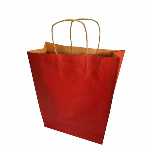 Kraft kağıt Çanta 32X12X41 Cm Bordo 50 Adet