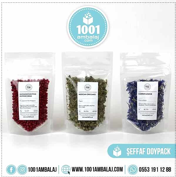 13X22,5 Cm 4 Baskılı Şeffaf Renkli İki Taraf İki Renk Doypack Torba 250 Gr /72/