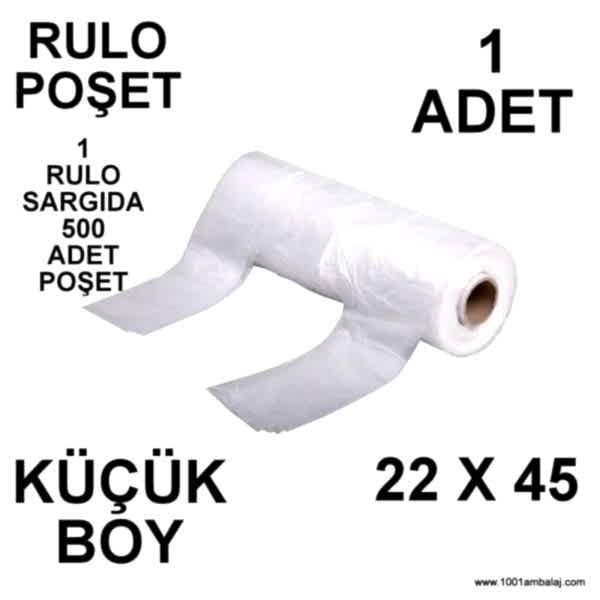 Rulo Poşet Küçük Boy 22X45 Cm 1 Rulo Sargıda 500 Adet Poşet
