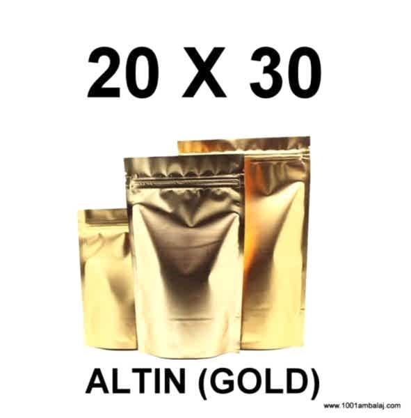 20X30 Cm Gold Renk Doypack Torba /24/