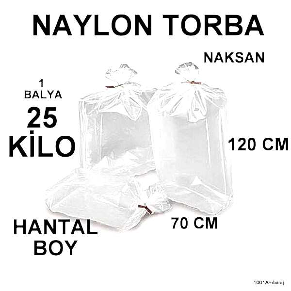 Naylon Torba 70X120 Cm Bakkaliye Torbası 25 Kilo 1 Balya Naksan