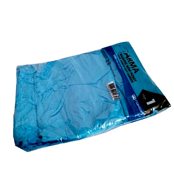 Blok Poşet 22X33 Cm Mavi Renk No:1 500 Adet Naksan