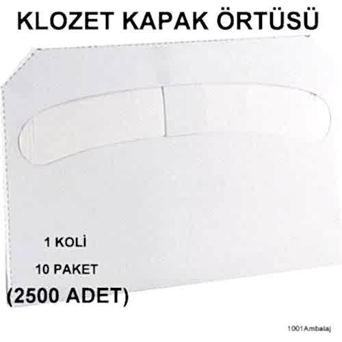 Klozet Kapak Örtüsü (2500 Adet) 10 Paket 1 Koli