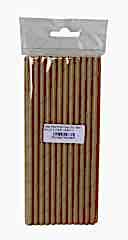 kağıt Pipet 6 Mm 19,5 Cm Boy 25 Li Paket Kahverengi 1 Paket