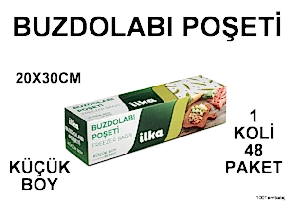 Buzdolabi Poşeti Küçük Boy 20X30 İlka 48 Adet 1 Koli