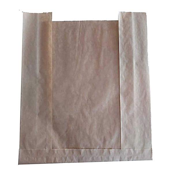 Kese Kağıdı Çizgili Şamua Kraft Pencereli 25X33 Cm 1 Kilo