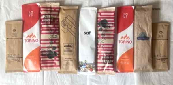 Kağıt Ambalaj Kaşık Çatal Set Dolumu
