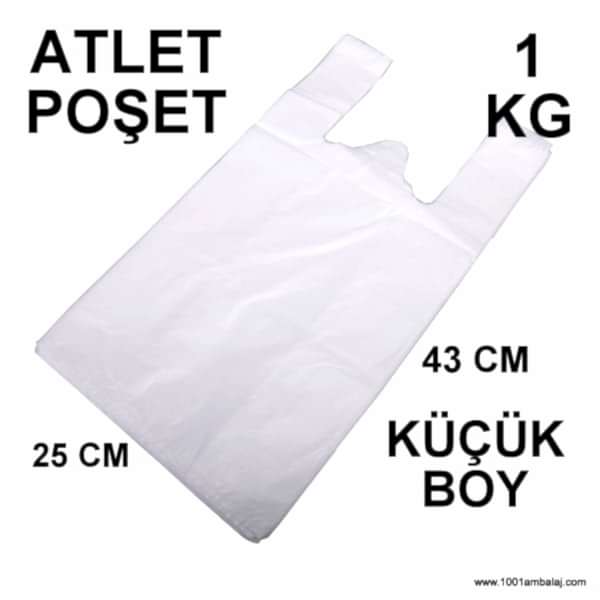 Ara hışır Poşet Küçük Boy Beyaz Renk 1 Kg Paket