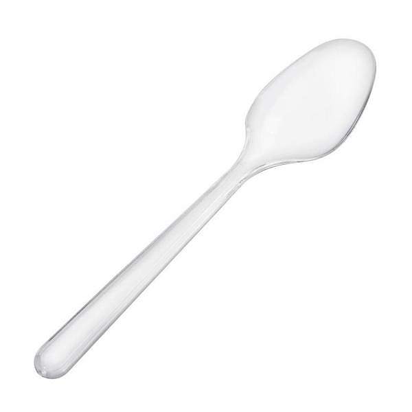 Plastik Kaşik Lüks Şeffaf 100 Adet
