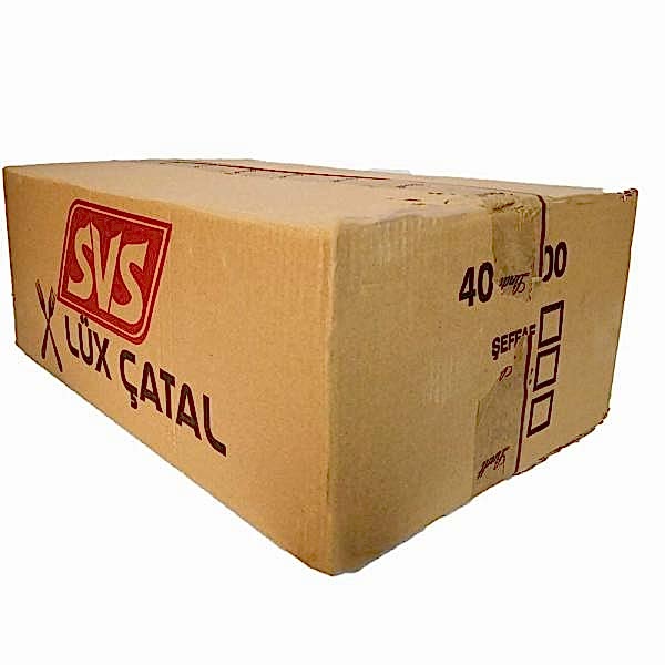 Plastik Çatal Lüks Şeffaf Svs 1 Koli (40 Paket 4000 Adet)