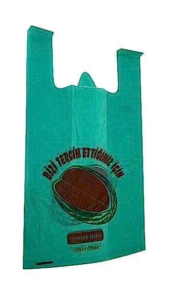 Karpuz Poşeti Yeşil Renk 1 Kg Paket 32X58