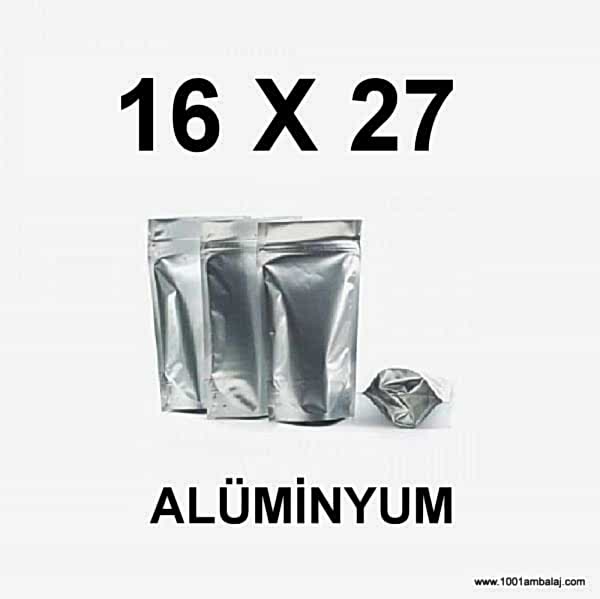16X27 Cm Alüminyum Renk Doypack Torba /04/