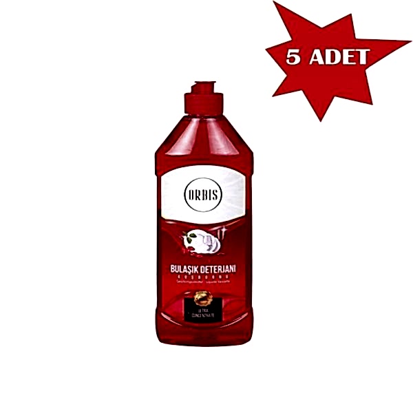 Bulaşik Deterjani 750 Ml Kuşburnu Orbis 5 Adet