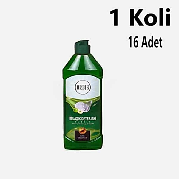 Bulaşik Deterjani 750 Ml Elma Orbis 16 Adet 1 Koli