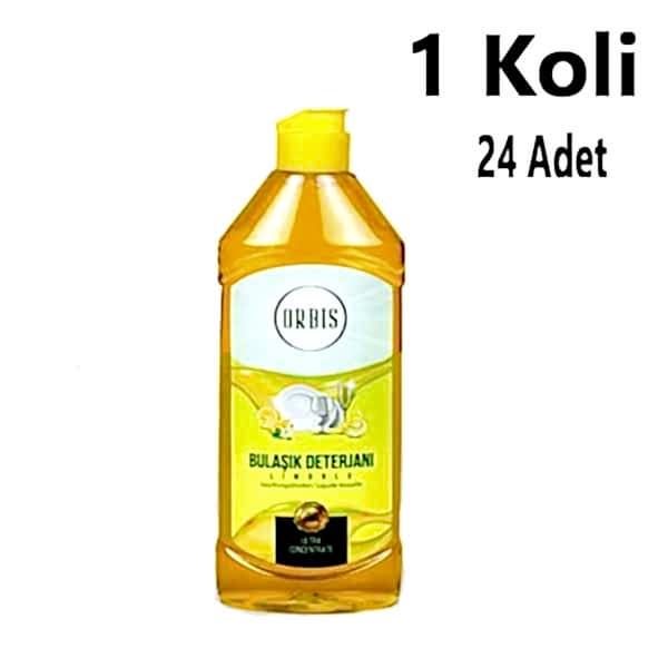 Bulaşik Deterjani 500 Ml Limon Orbis 24 Adet 1 Koli