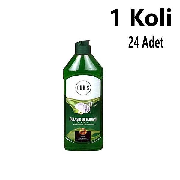 Bulaşik Deterjani 500 Ml Elma Orbis 24 Adet 1 Koli