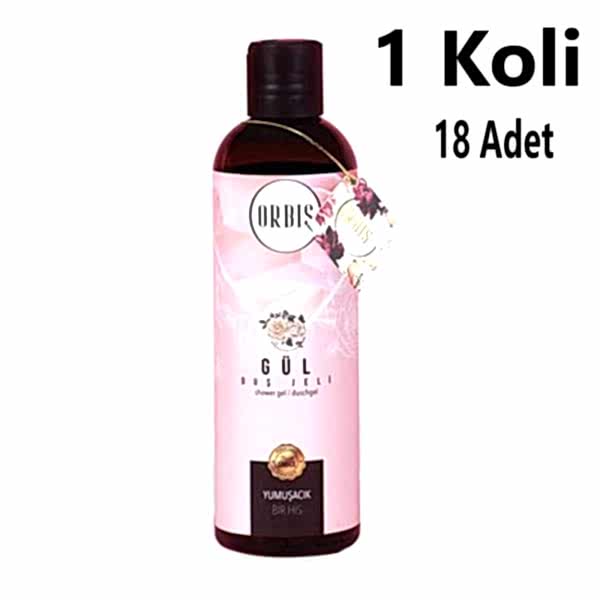 Duş Jeli 400 Ml Gül Orbis 18 Adet 1 Koli