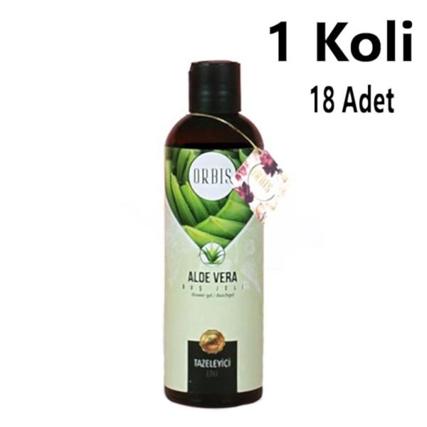 Duş Jeli 400 Ml Aloa Vera Orbis 18 Adet 1 Koli