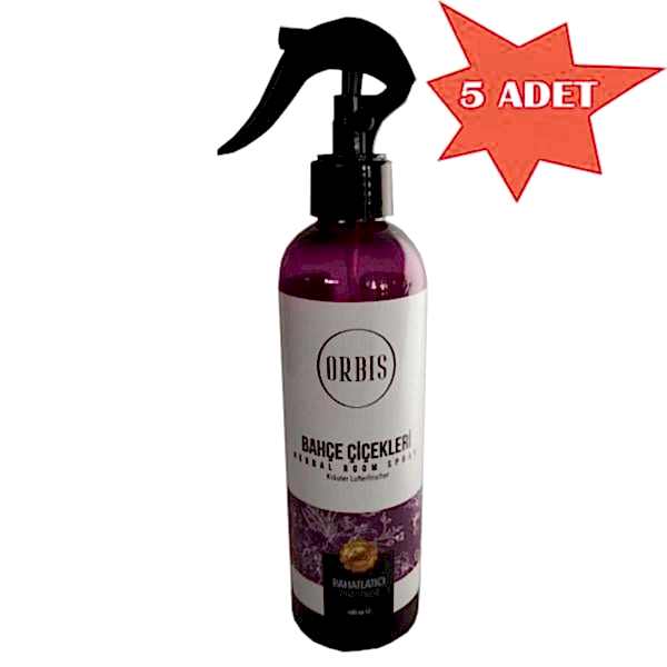 Oda Kokusu 400 Ml Bahçe Çiçek Orbis 5 Adet