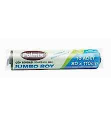 Çöp Torbası Polmix Jumbo Boy 220 Gram 80X110 Siyah 1 Paket